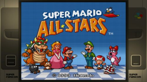 Super Mario Allstars with Super Famicom bezel