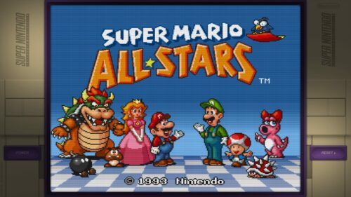 Super Mario Allstars with Super Nintendo bezel