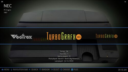 System Screen: TurboGrafx-16